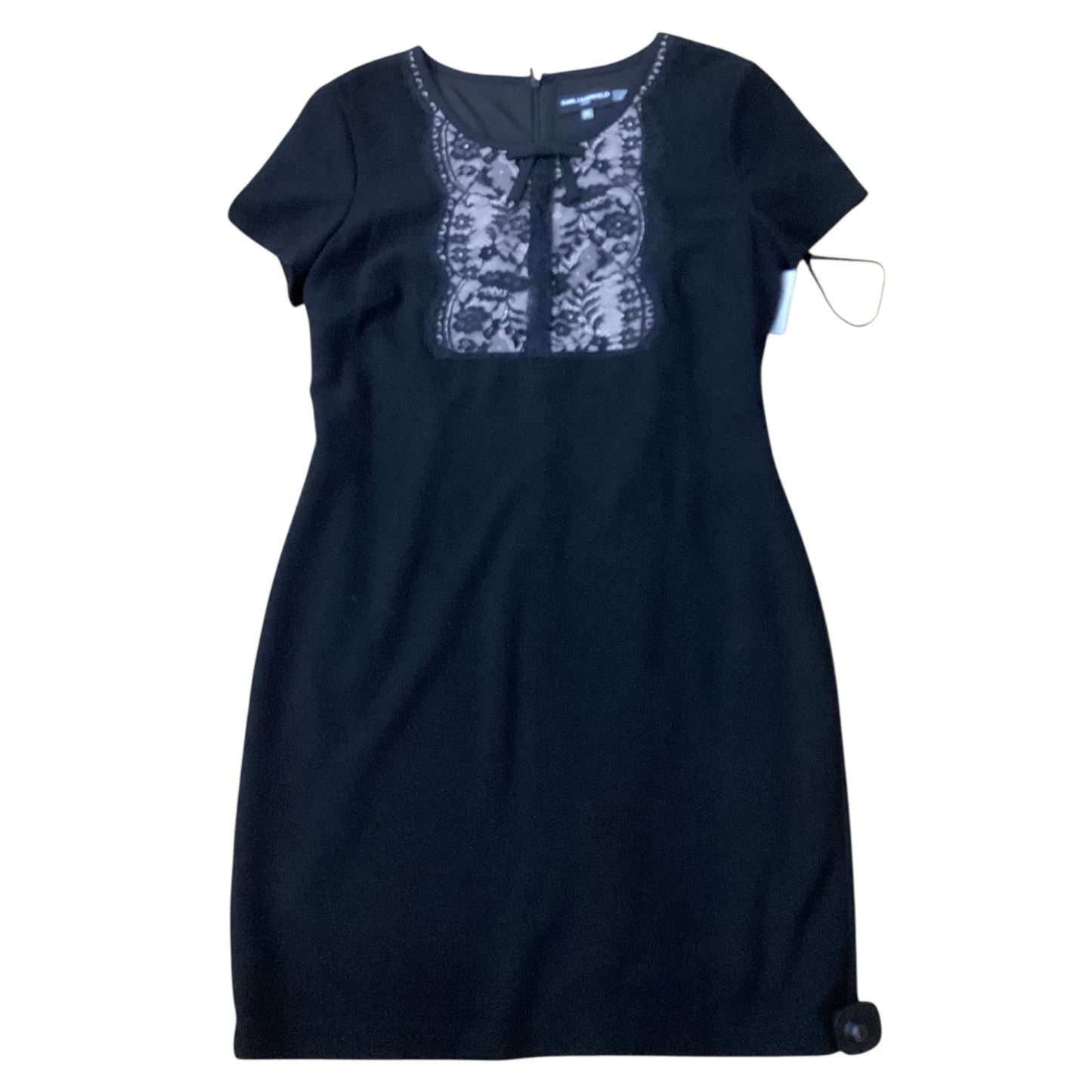 Dress Designer By Karl Lagerfeld In Black, Size:L