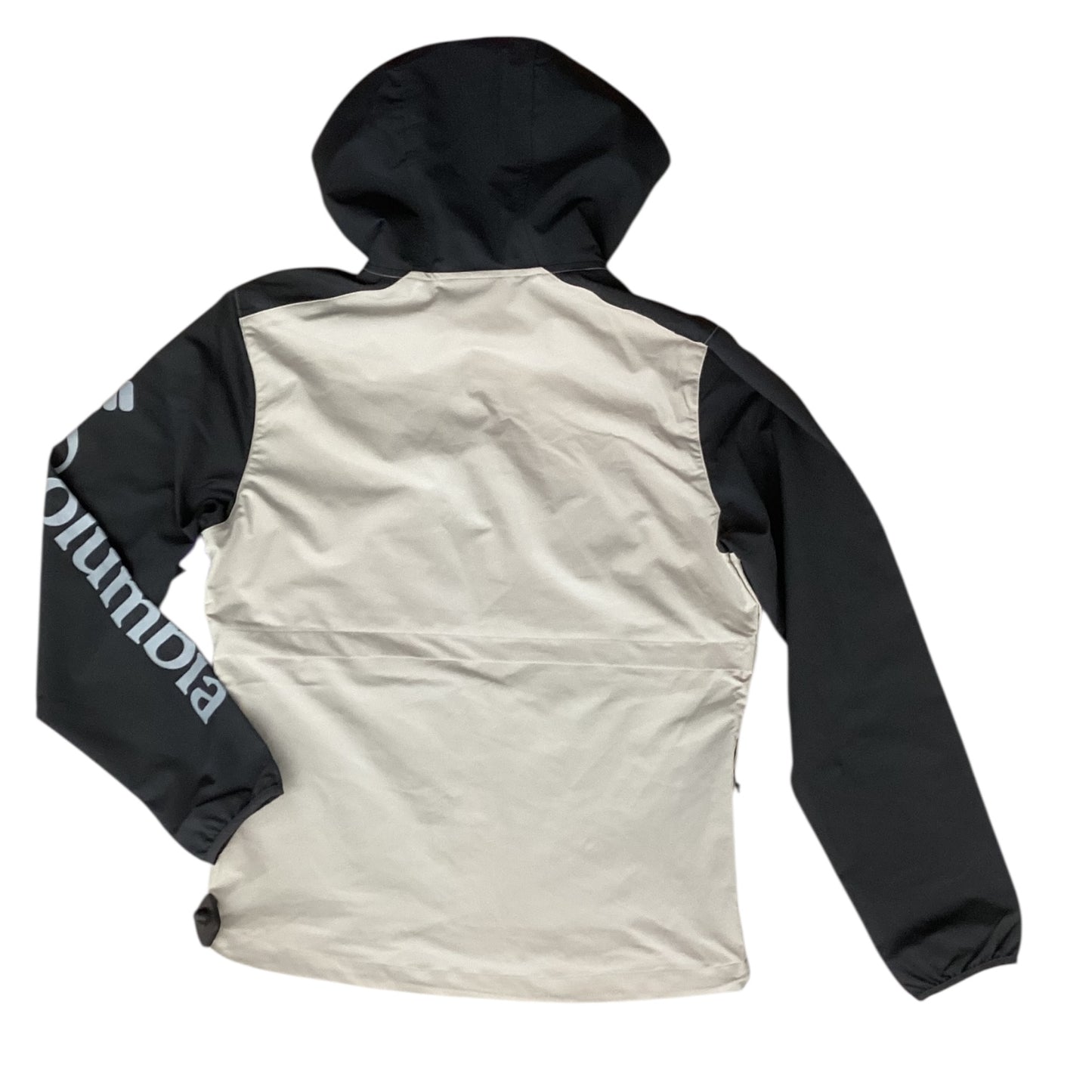 Jacket Windbreaker By Columbia In Grey & Tan, Size:M