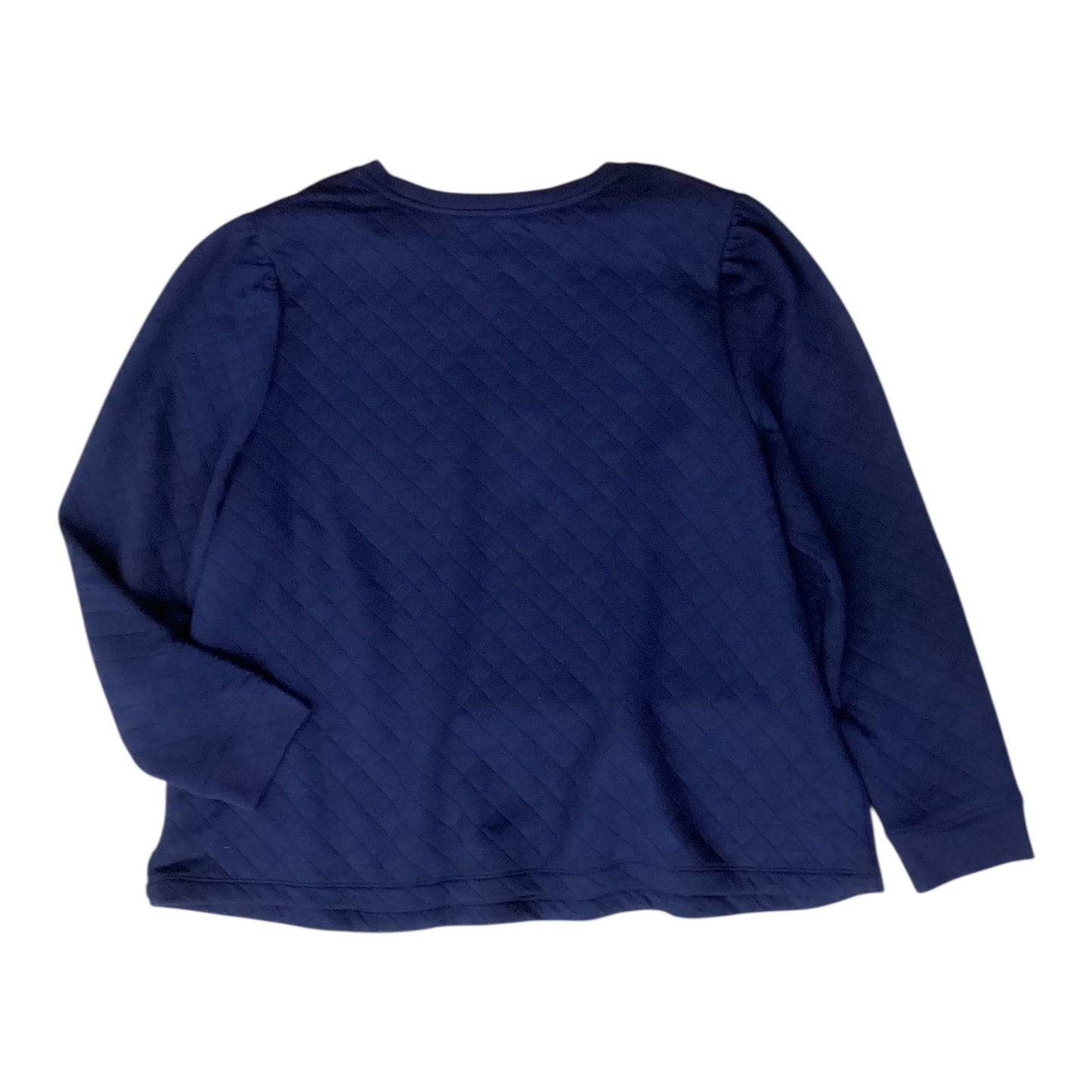 Top Ls By Croft And Barrow In Navy, Size:1X