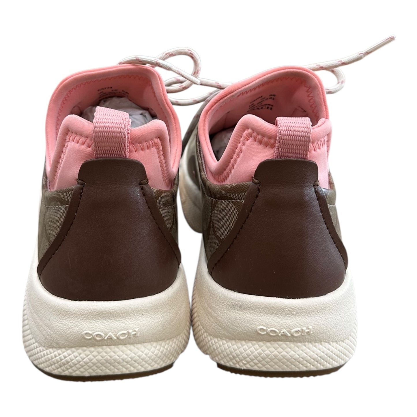 Shoes Designer By Coach In Brown & Pink, Size:10
