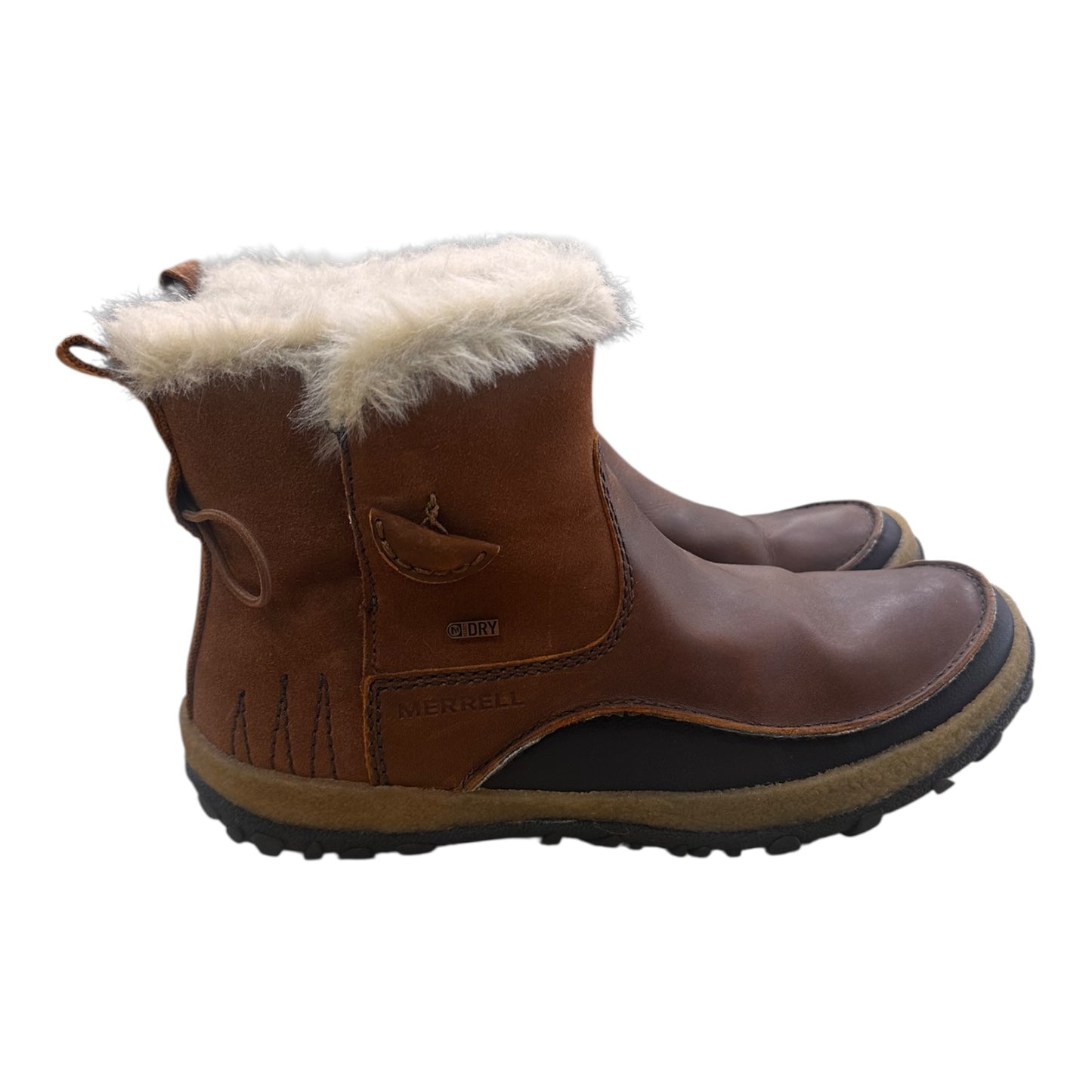Boots Snow By Merrell In Brown & Cream, Size:10