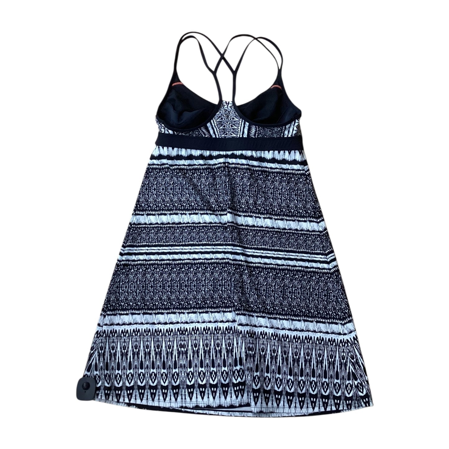 Athletic Dress By Athleta In Black & White, Size:M