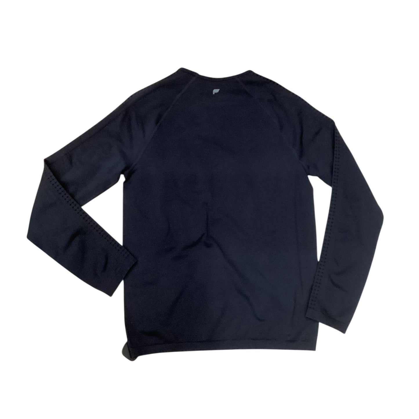 Athletic Top Ls Collar By Fabletics In Black, Size:L
