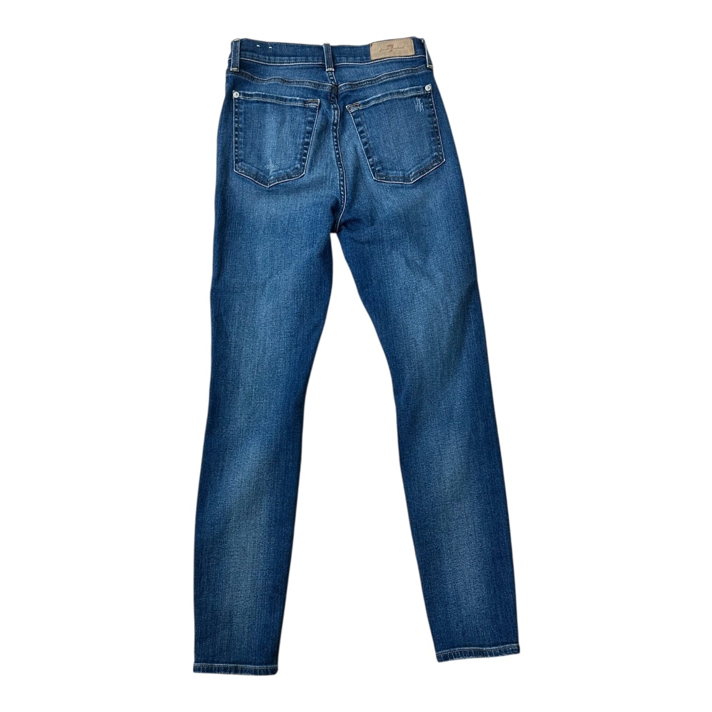 Jeans Skinny By 7 For All Mankind In Blue Denim, Size:2