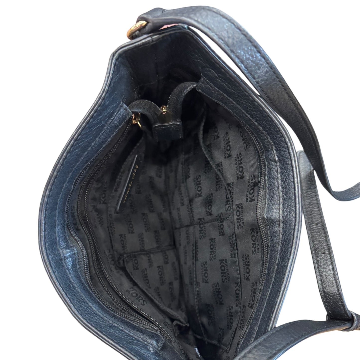 Crossbody Designer By Michael Kors In Black, Size:Large