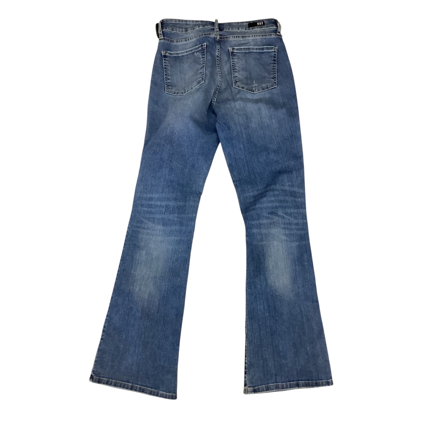 Jeans Flared By Kut In Blue Denim, Size:6