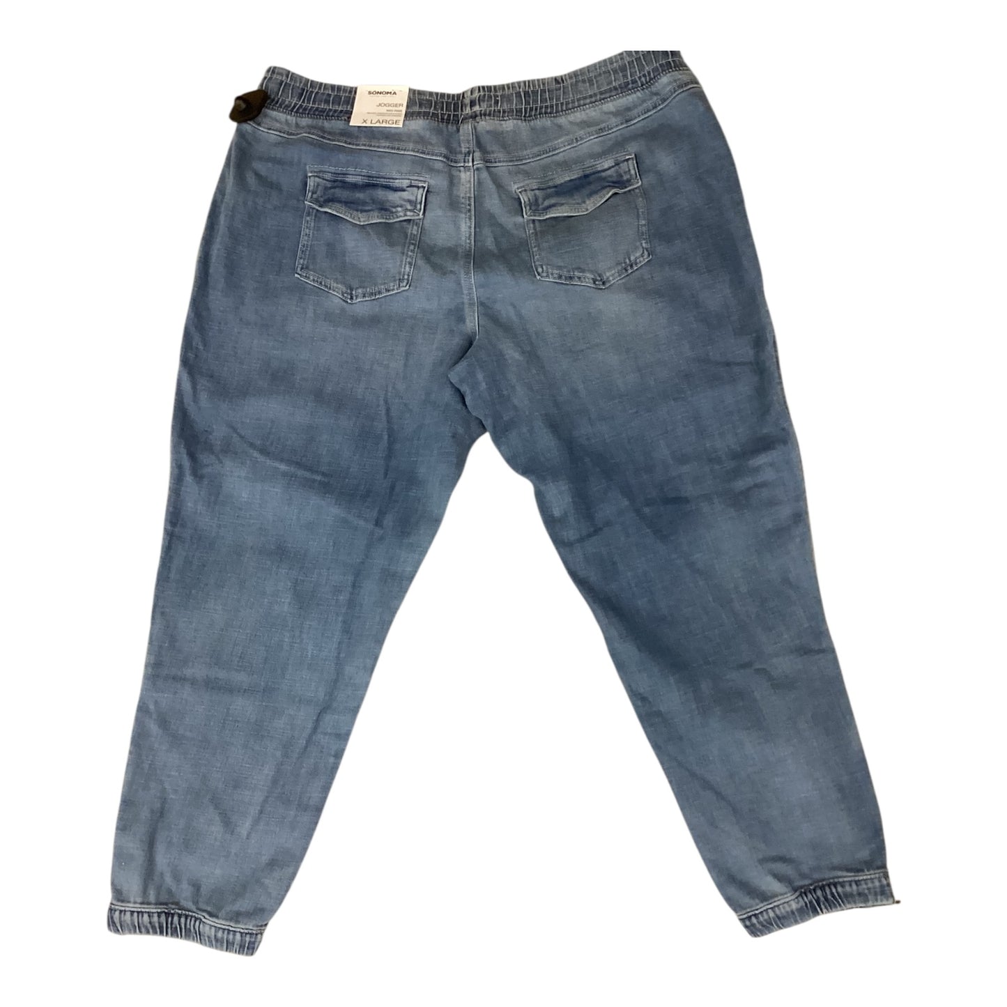 Jeans Straight By Sonoma In Blue Denim, Size:20