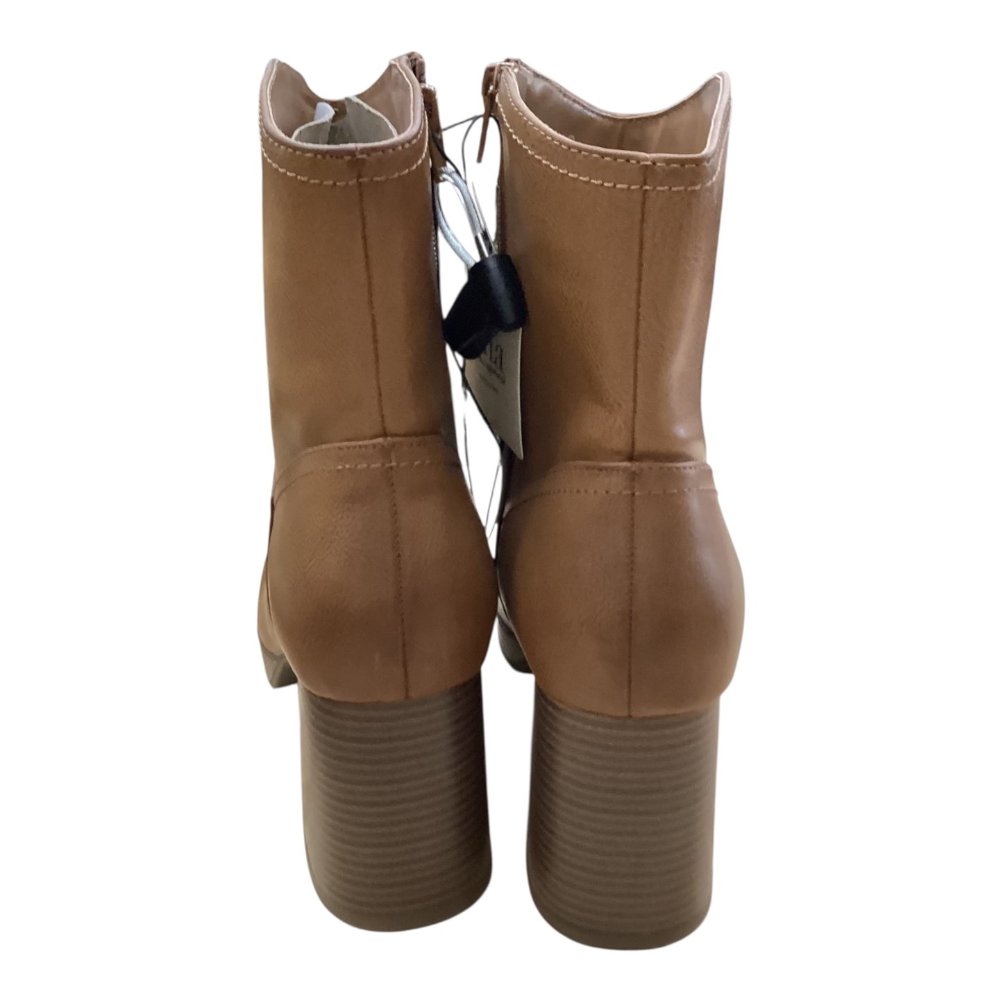 Boots Ankle Heels By Ana In Brown, Size:11