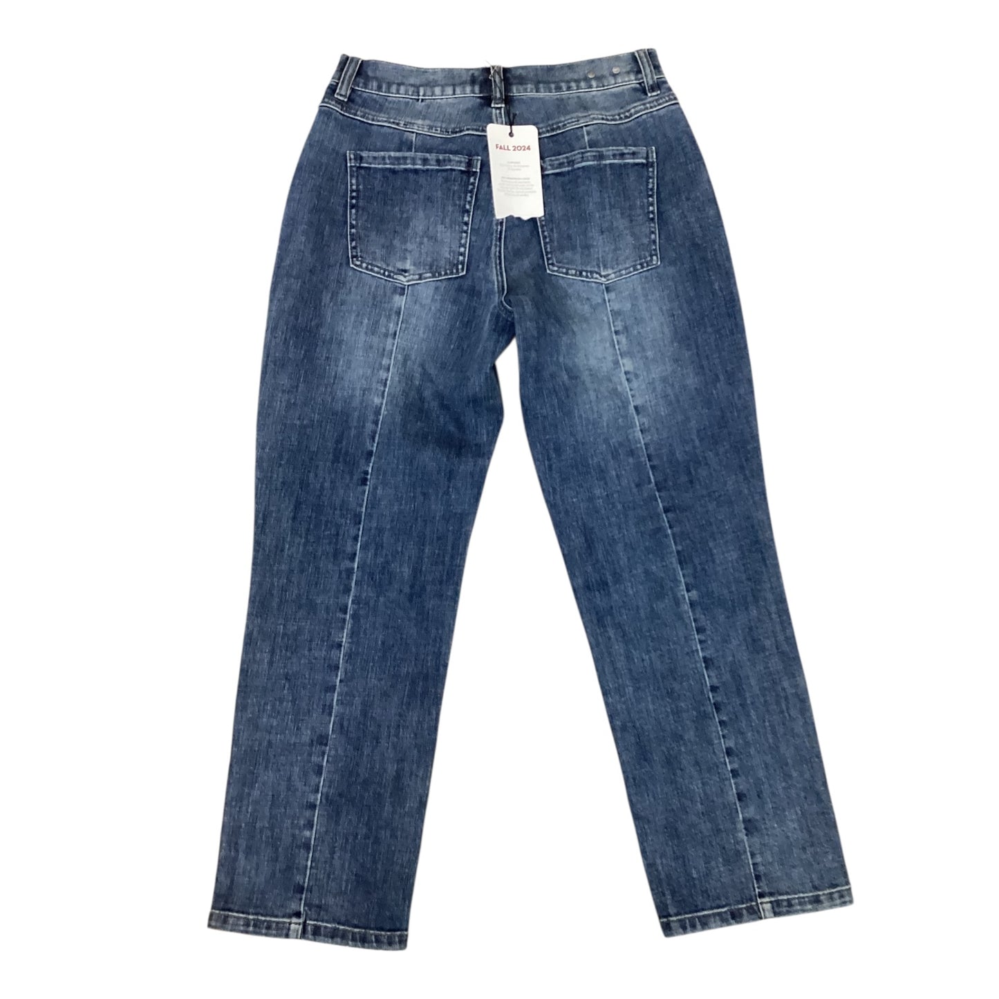 Jeans Straight By Cabi In Blue Denim, Size:4