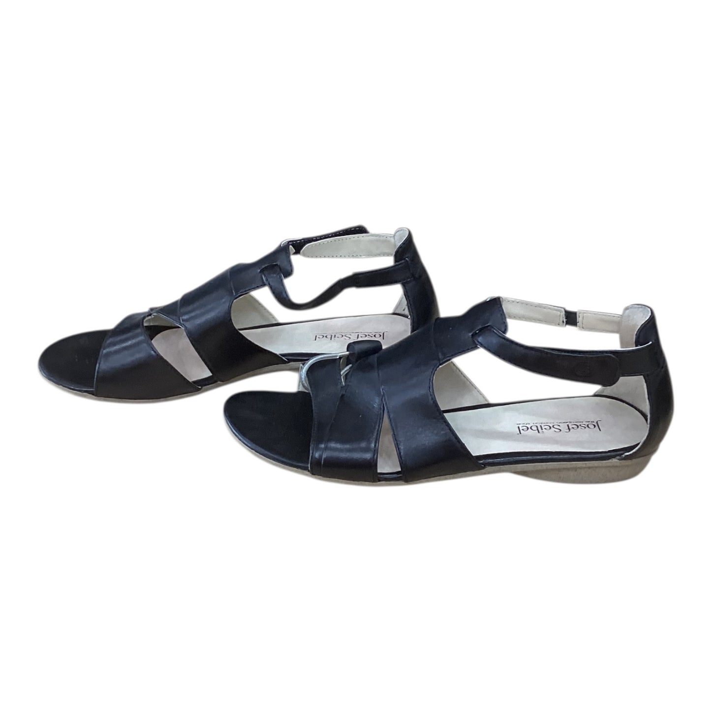 Sandals Flats By Josef Seibel In Black, Size:9