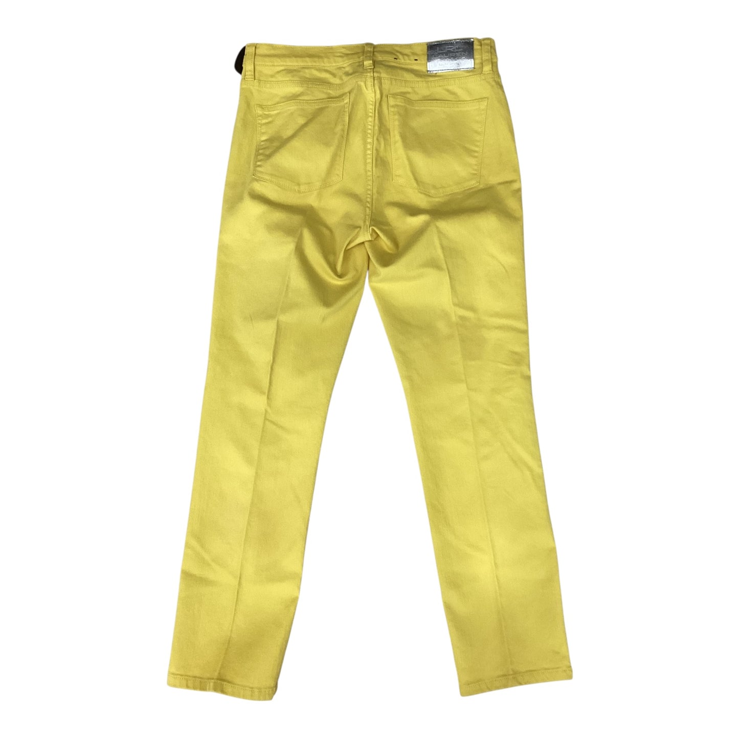 Jeans Straight By Lauren By Ralph Lauren In Yellow, Size:10