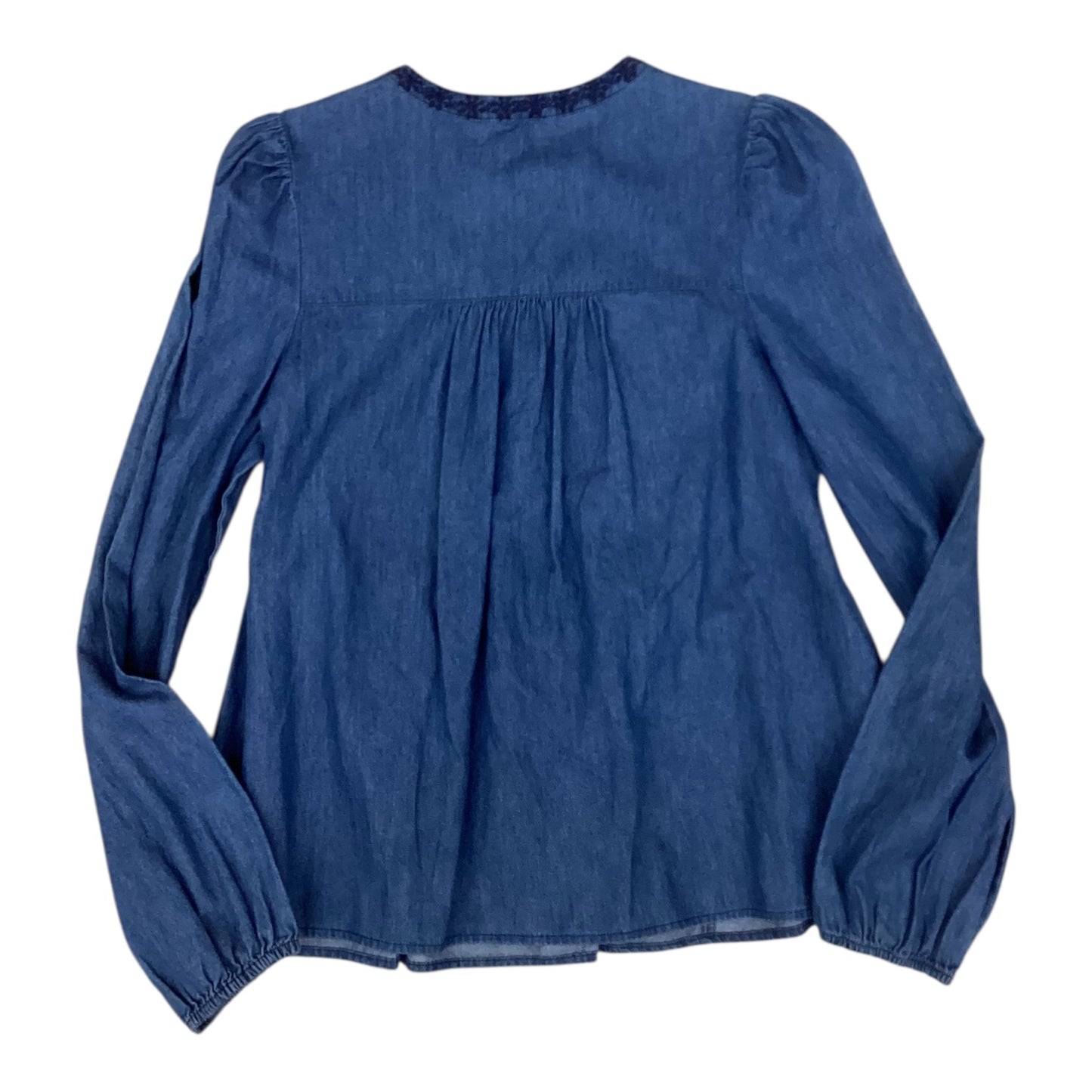 Top Ls By Falls Creek In Blue Denim, Size:S