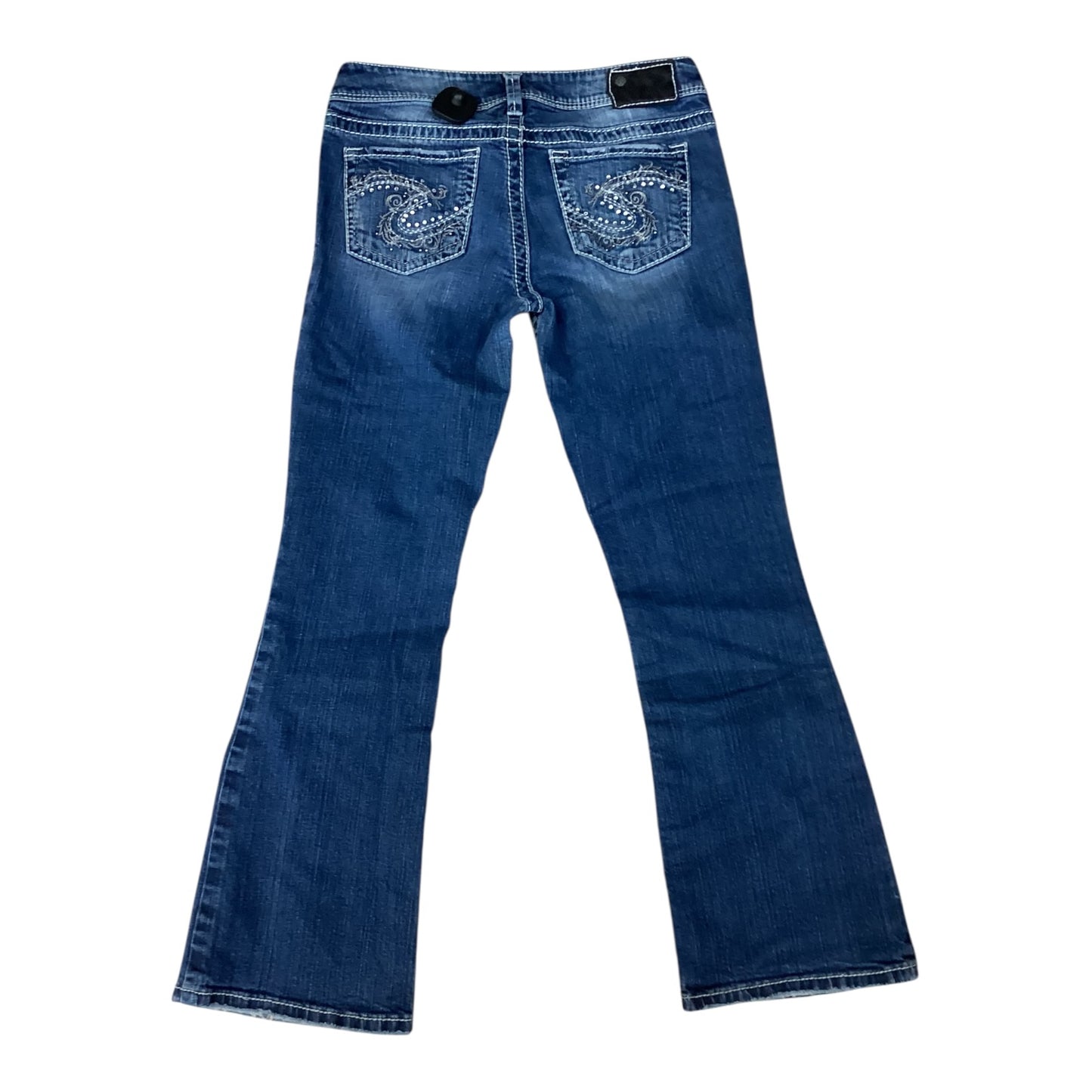 Jeans Boot Cut By Silver In Blue Denim, Size:6