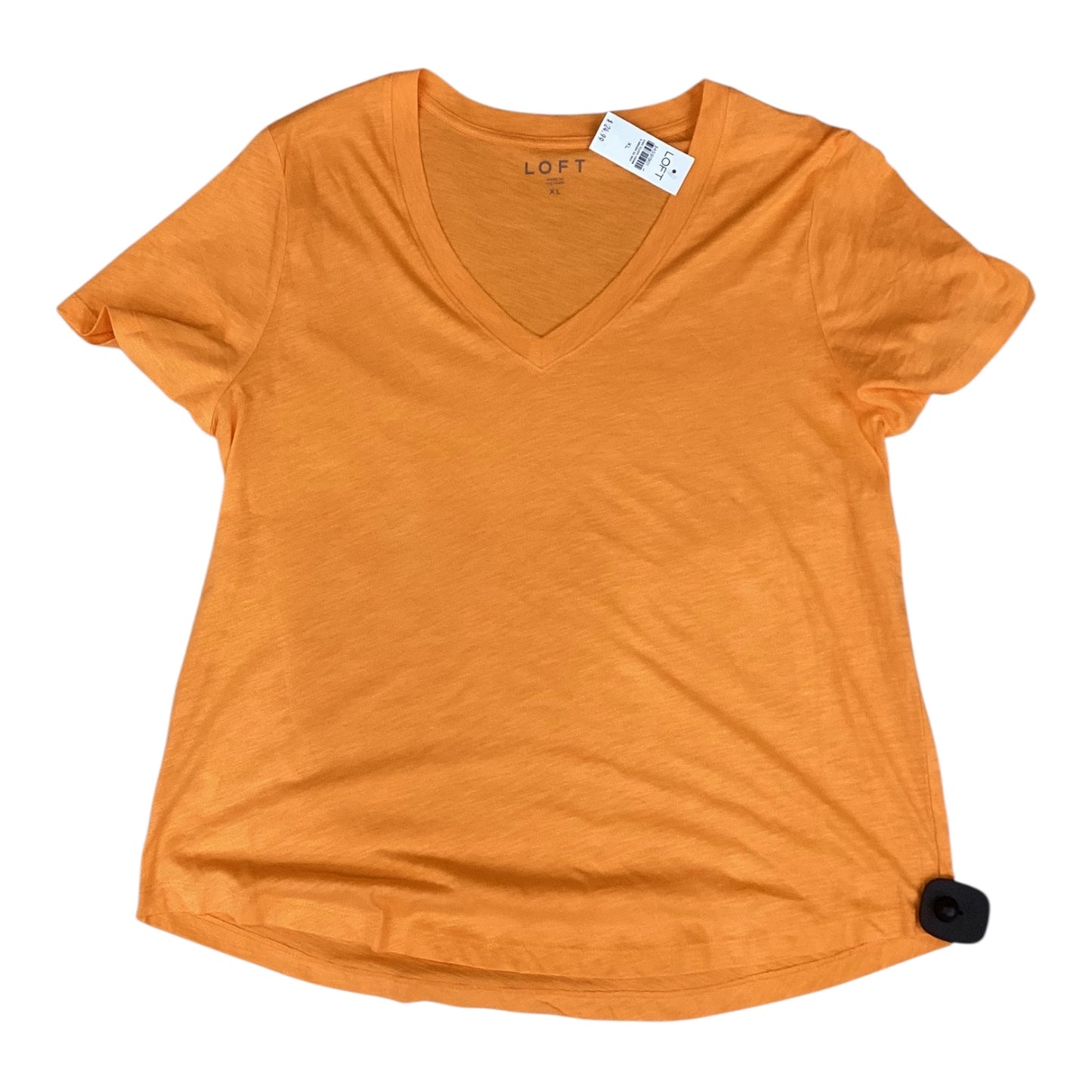 Top Ss Basic By Loft In Orange, Size:Xl