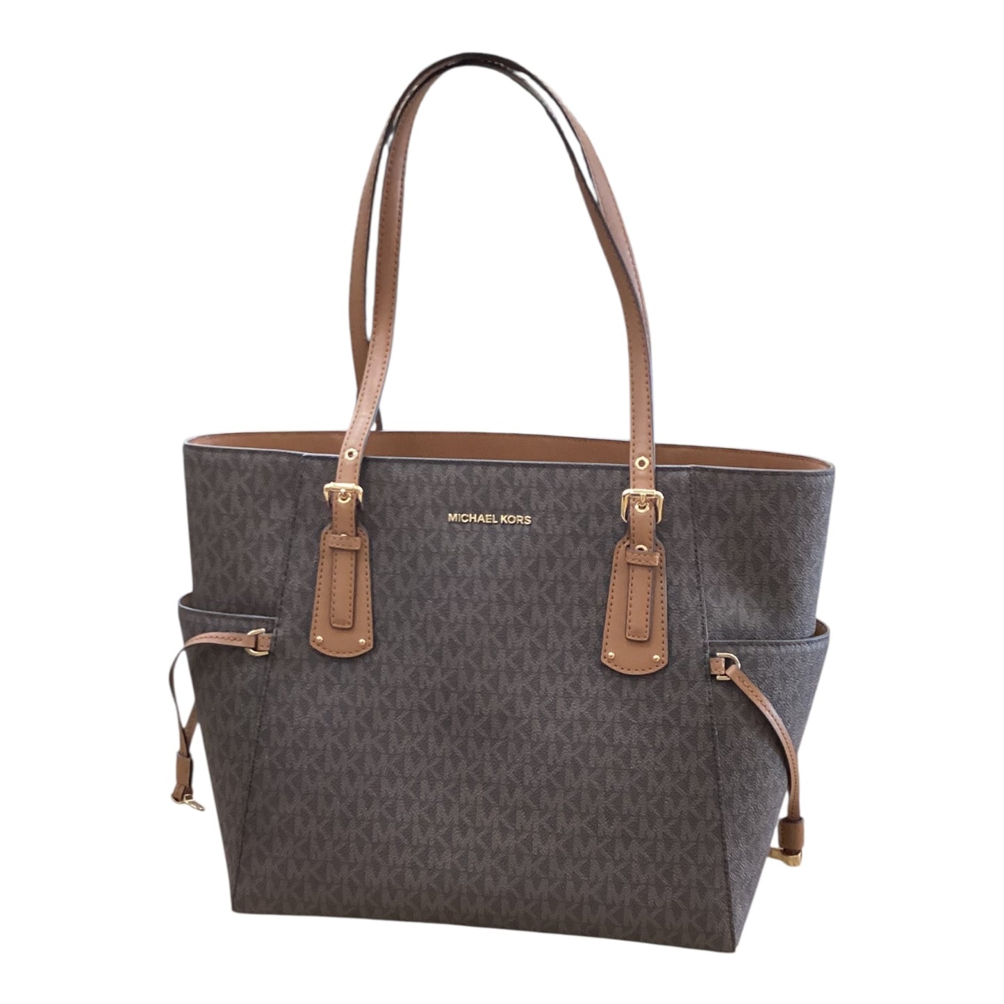 Handbag Designer By Michael Kors In Brown, Size:Large