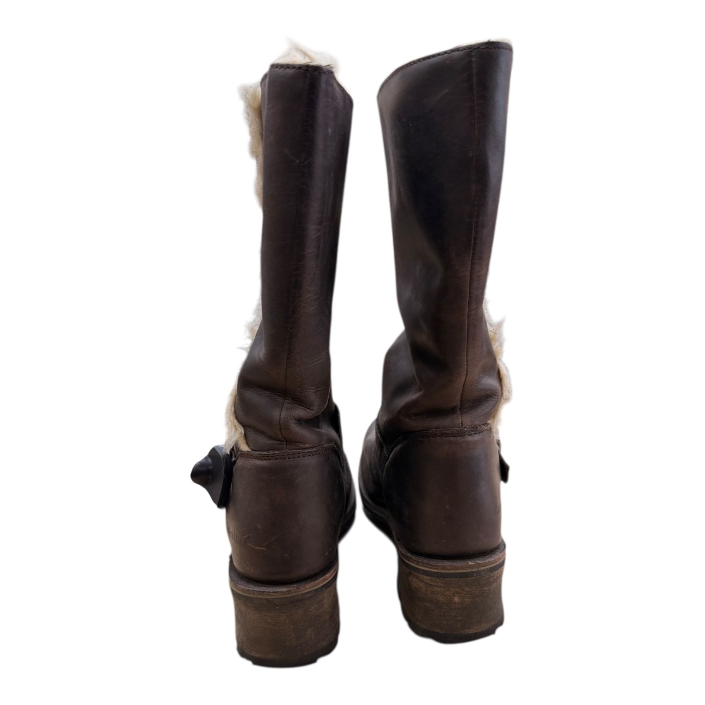 Boots Leather By Cmc In Brown, Size:7