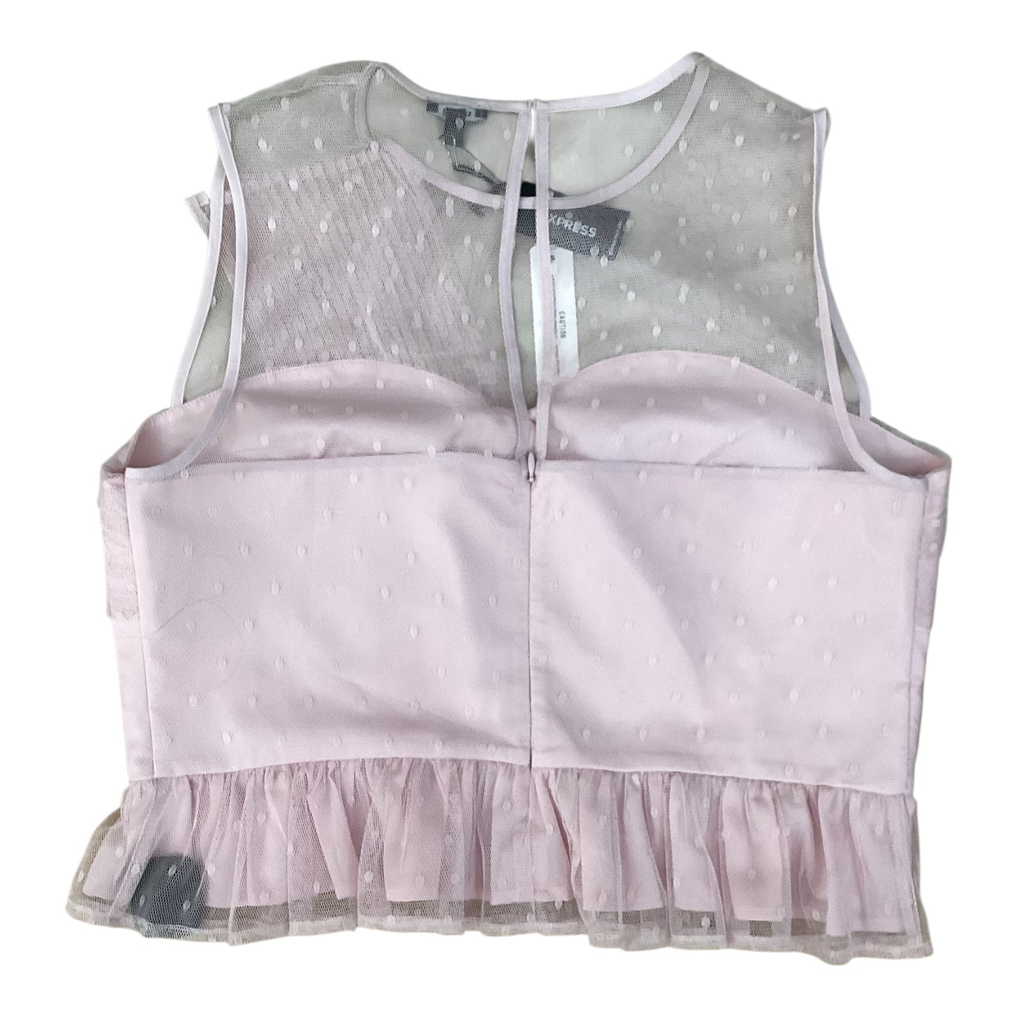 Blouse Sleeveless By Express In Pink, Size:L