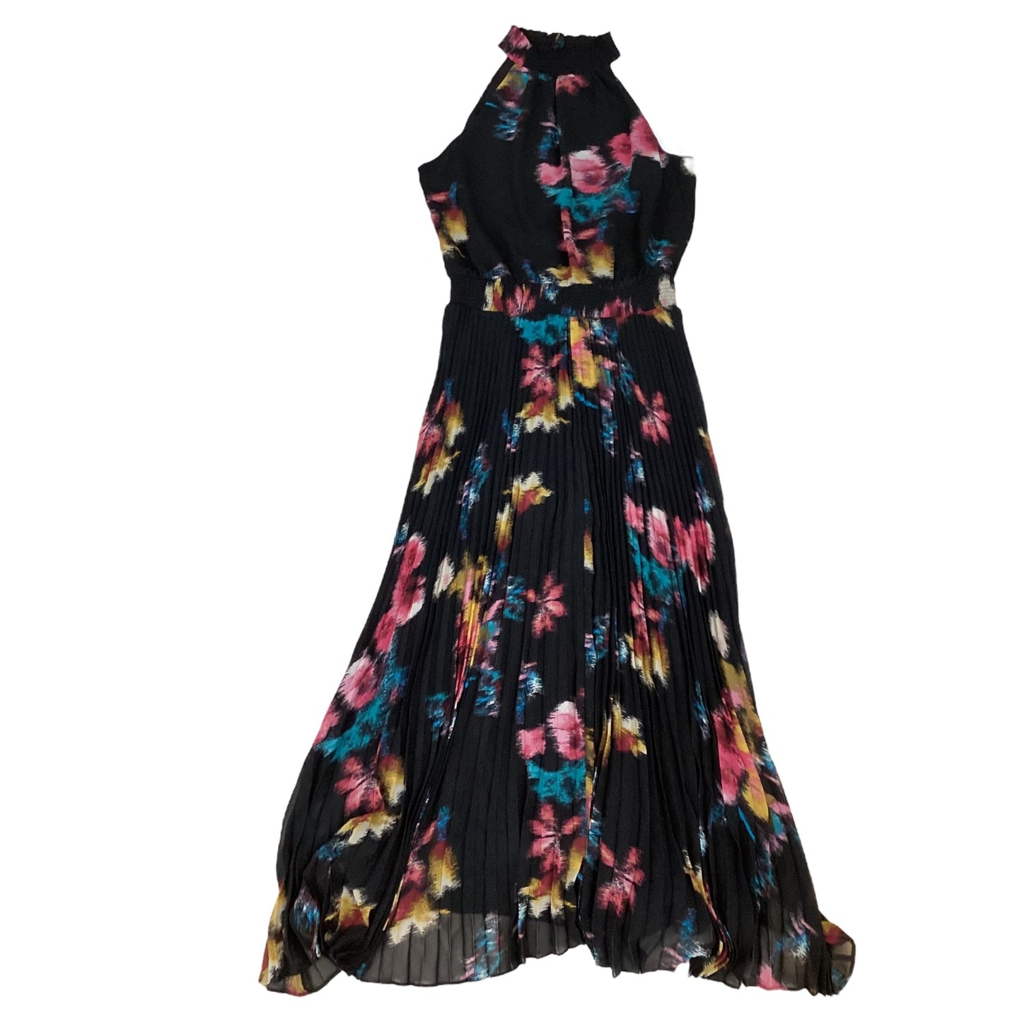 Dress Casual Maxi By White House Black Market In Black & Pink, Size:S