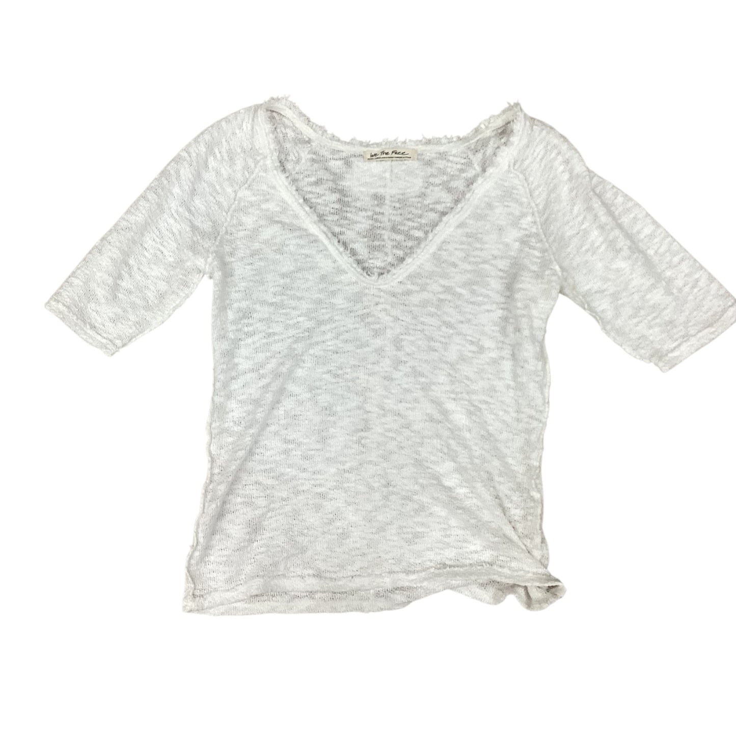 Top 3/4 Sleeve By We The Free In White, Size:Xl