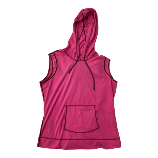 Top Sleeveless By Athleta In Pink & Tan, Size:L