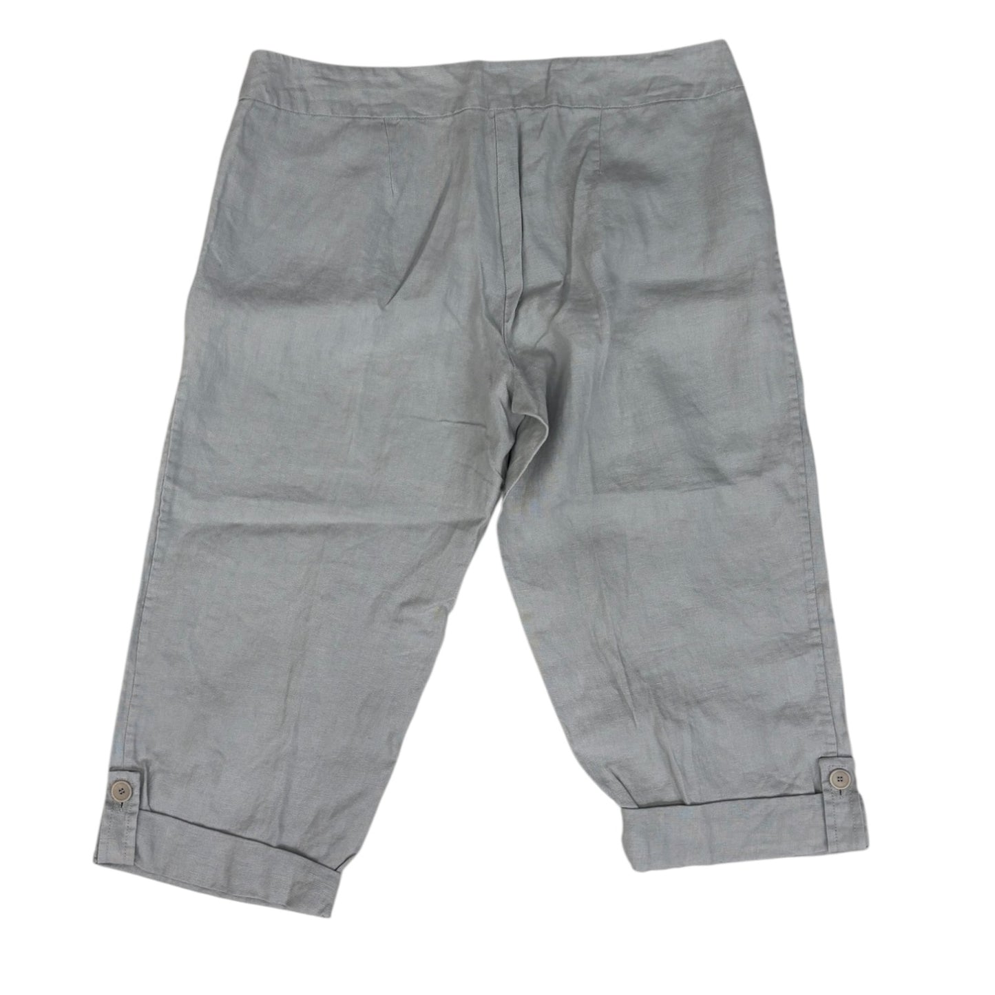 Pants Cropped By Eileen Fisher In Grey, Size:12