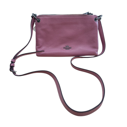 Crossbody Designer By Coach In Pink, Size:Medium