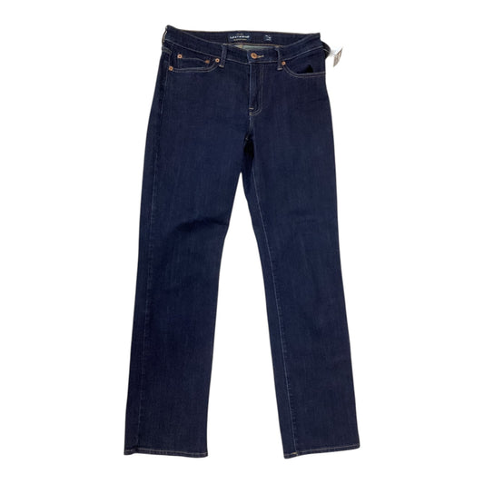 Jeans Straight By Lucky Brand In Blue Denim, Size:10