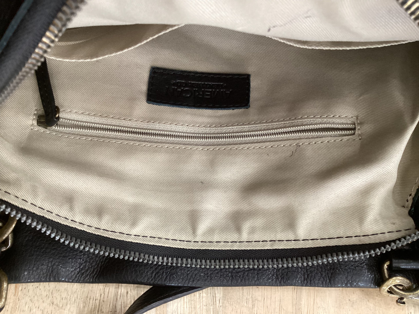 Handbag Leather By Cmb, Size: Medium