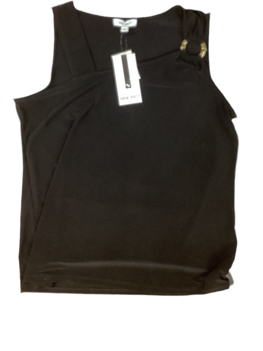 Top Sleeveless By Nine West In Black, Size:L