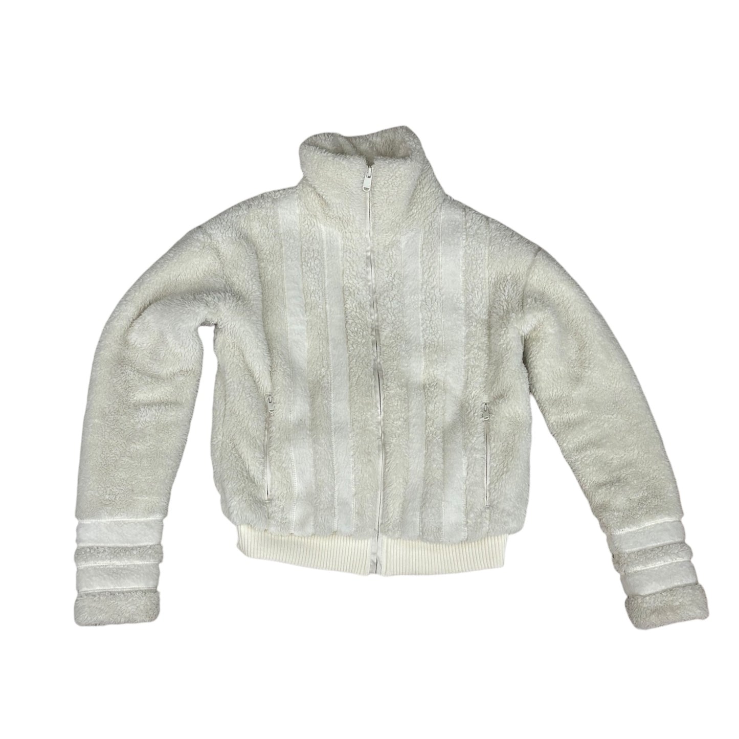 Jacket Fleece By Athleta In Cream, Size:Xxs
