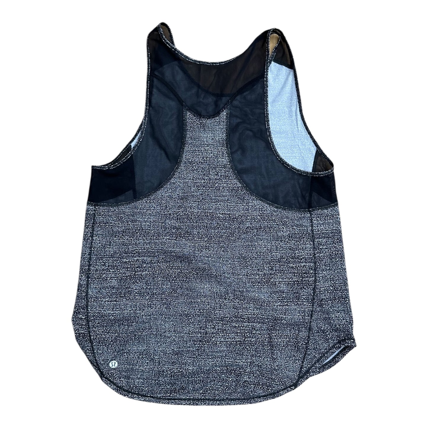 Athletic Tank Top By Lululemon In Black & White, Size:M