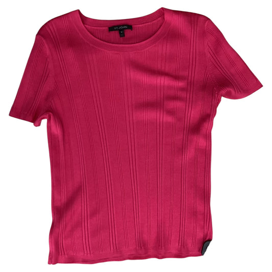 Top Ss Designer By St. John In Pink, Size:M