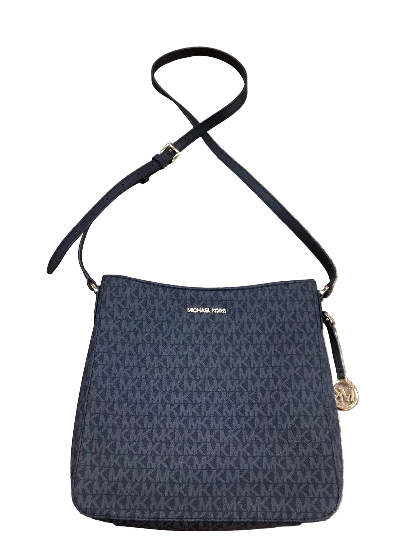 Crossbody Designer By Michael Kors In Black & Grey, Size:Small
