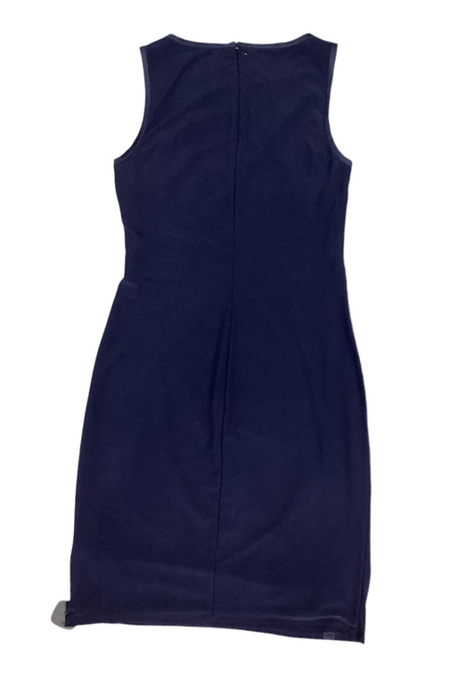Dress Casual Midi By Lauren By Ralph Lauren In Navy, Size:M