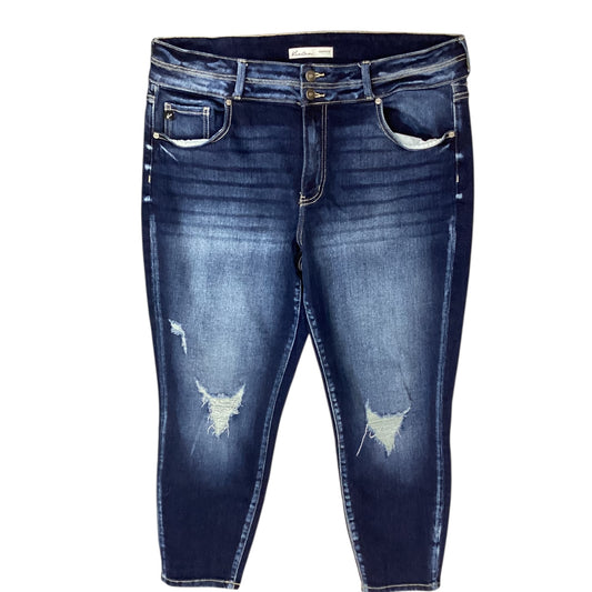 Jeans Skinny By Kancan In Blue, Size:18