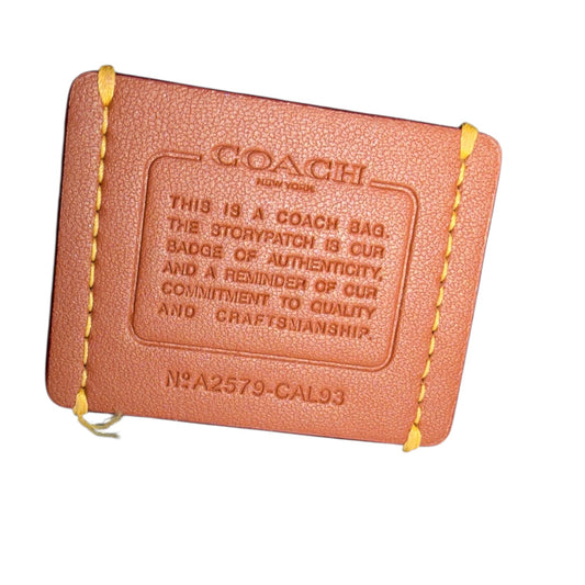 Crossbody Designer By Coach In Black & Tan, Size:Medium