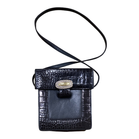 Crossbody Leather By Brighton In Black, Size:Small
