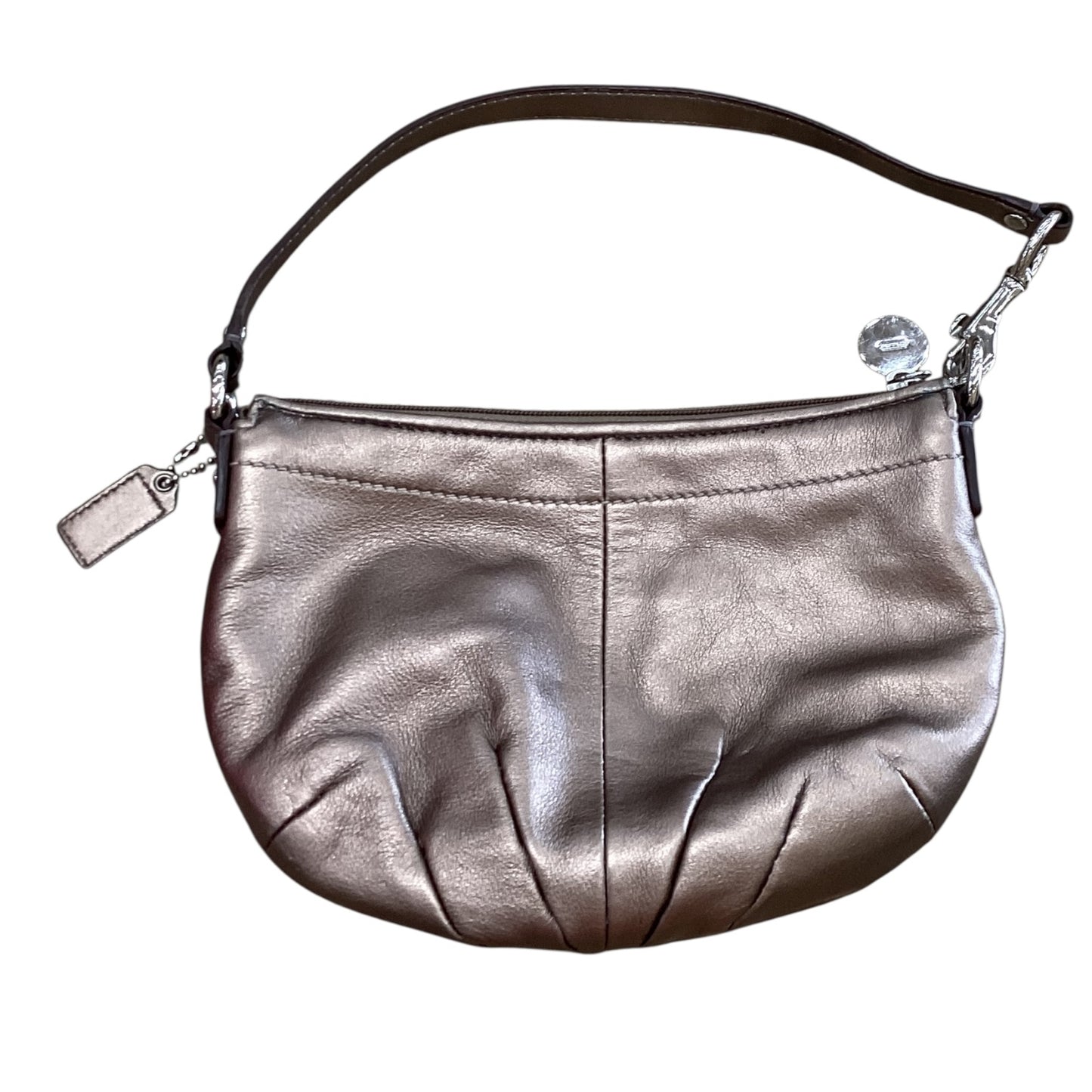 Wristlet Designer By Coach In Gold, Size:Small