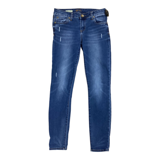 Jeans Straight By Kut In Blue Denim, Size:6
