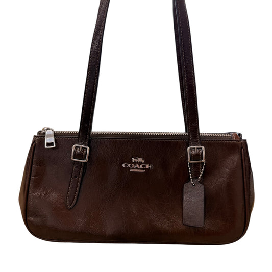 Handbag Designer By Coach In Brown, Size:Small
