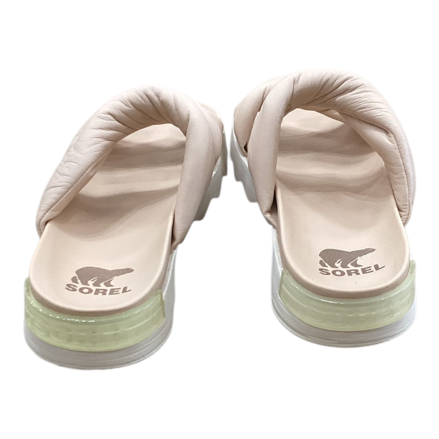 Sandals Flats By Sorel In Peach, Size:9.5