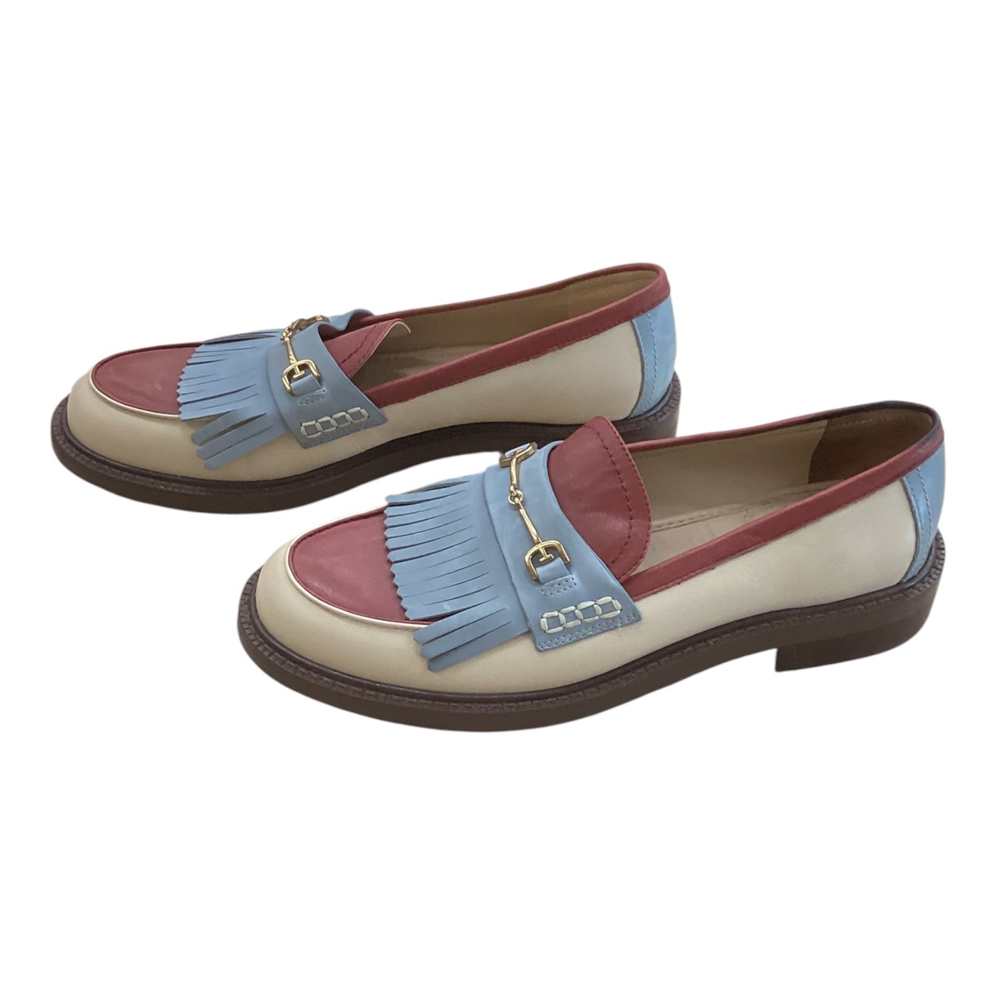 Shoes Flats By Sam Edelman In Blue & Red, Size:7.5