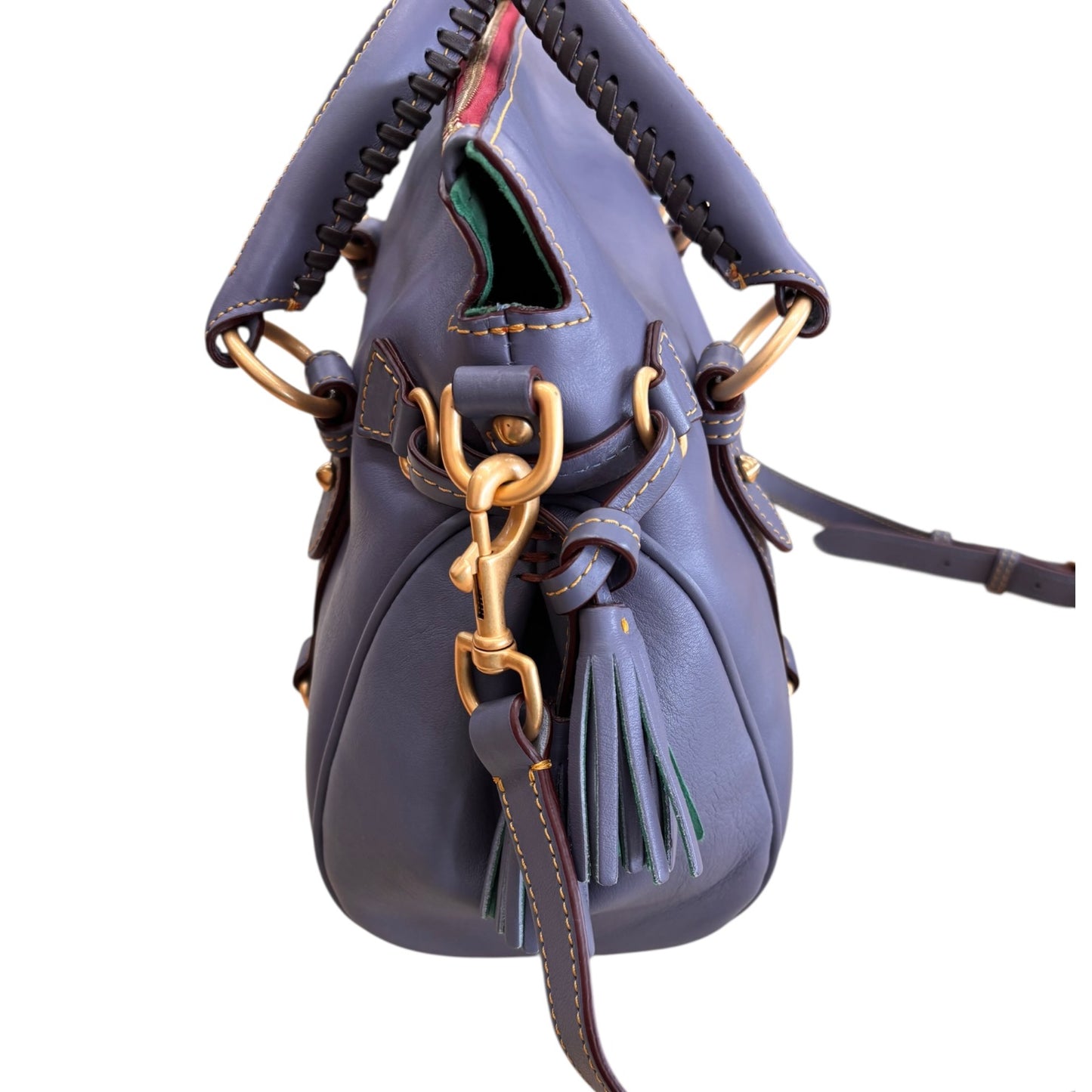 Handbag Designer By Dooney And Bourke In Blue, Size:Medium