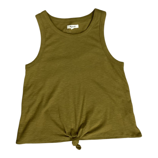 Top Sleeveless By Madewell In Green, Size:M