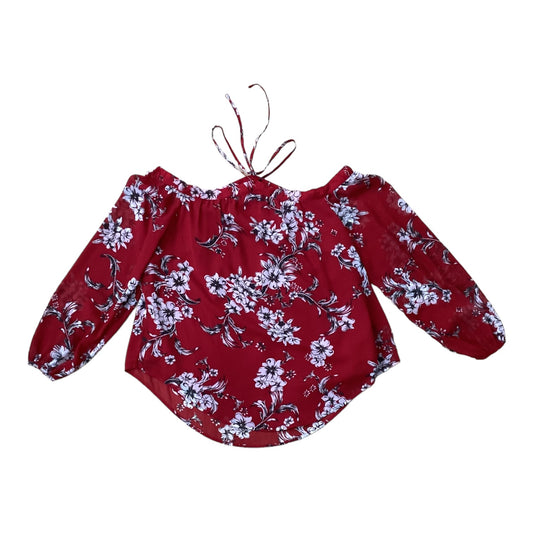 Red Top 3/4 Sleeve Tart, Size S