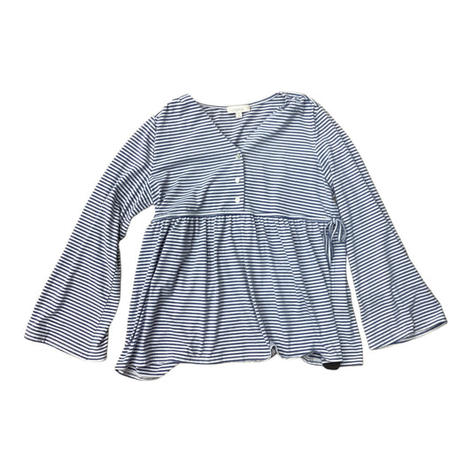 Top Long Sleeve By Clothes Mentor In Blue, Size: Xl