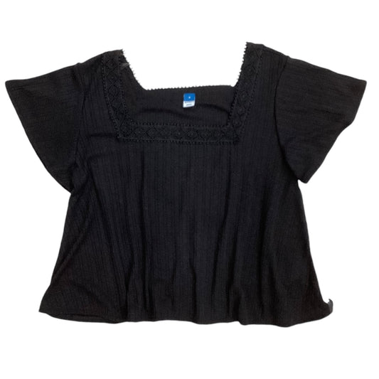 Top Short Sleeve By Old Navy In Black, Size: S