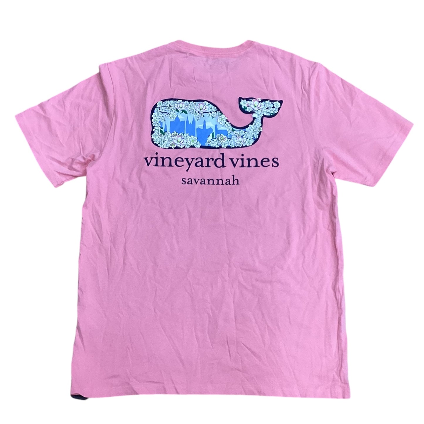 Top Short Sleeve By Vineyard Vines In Pink, Size: M