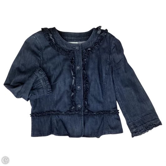 Jacket Denim By Loft In Blue Denim, Size: 8