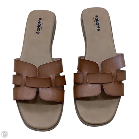 Sandals Flats By Sonoma In Tan, Size: 8